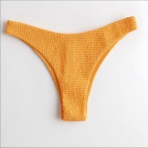 Hollister Smocked High-Leg Bikini Bottoms